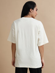 Womens Solid Oversized T Shirt - Crew Neck