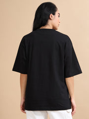 Womens Solid Oversized T Shirt - Crew Neck