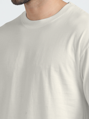 Mens Solid Oversized T Shirt - Crew Neck