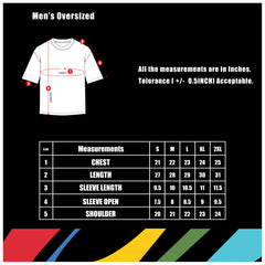 Mens Solid Oversized T Shirt - Crew Neck