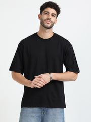 Mens Solid Oversized T Shirt - Crew Neck