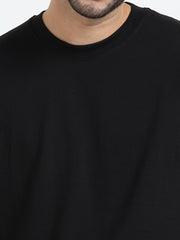 Mens Solid Oversized T Shirt - Crew Neck