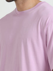 Mens Solid Oversized T Shirt - Crew Neck