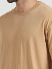 Mens Solid Oversized T Shirt - Crew Neck
