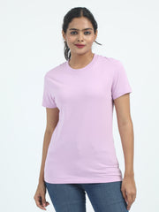 Womens Solid Crop Top T Shirt