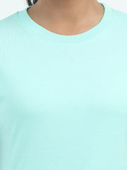 Womens Solid Crew Neck T Shirt BASICS