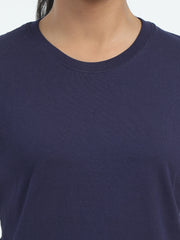 Womens Solid Crew Neck T Shirt BASICS