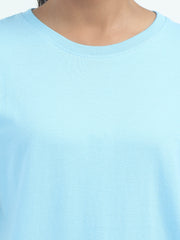 Womens Solid Crew Neck T Shirt BASICS