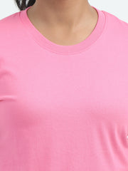 Womens Solid Crew Neck T Shirt BASICS