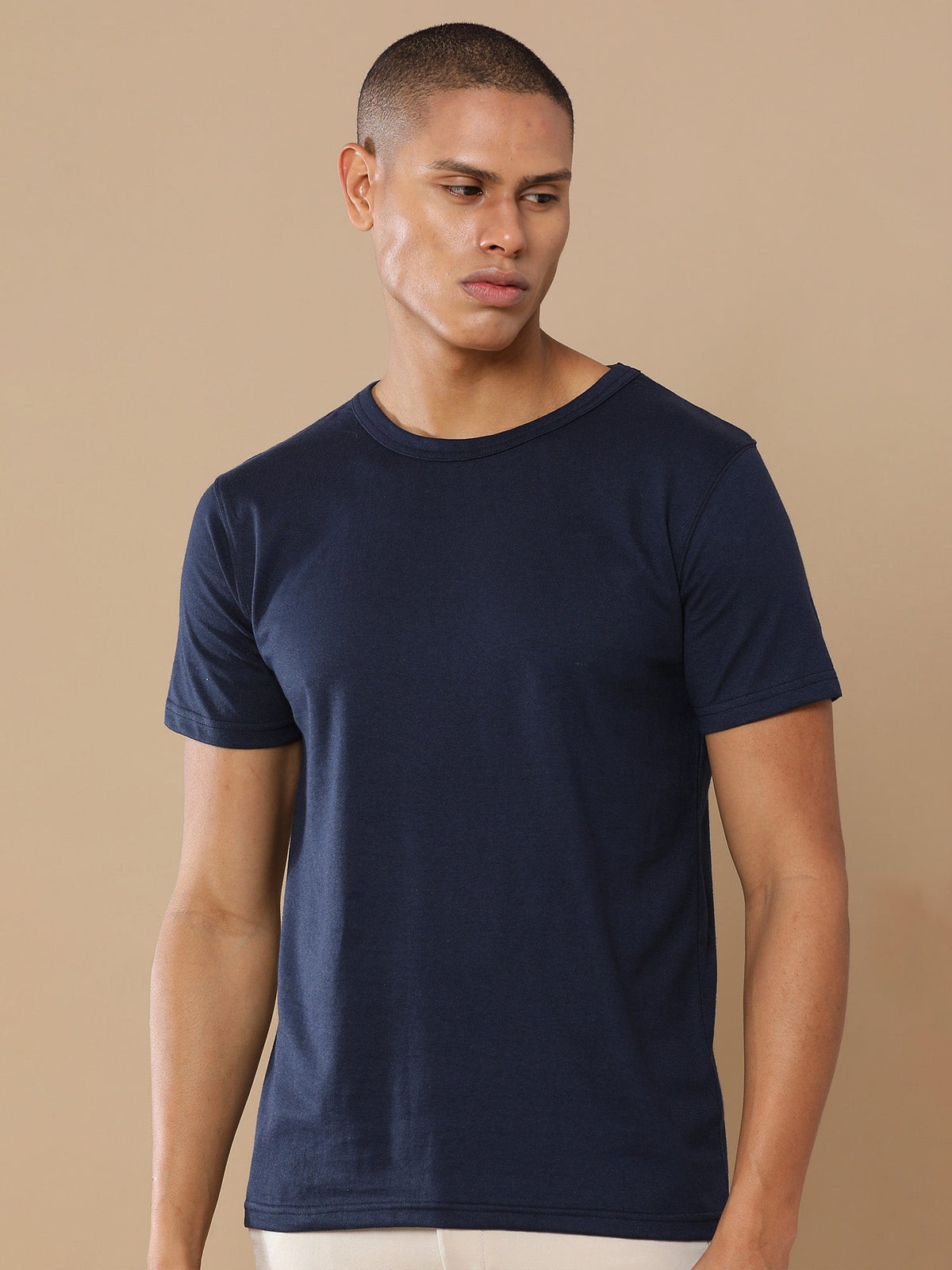 Sustainable Round Neck Tee - Premium Blend